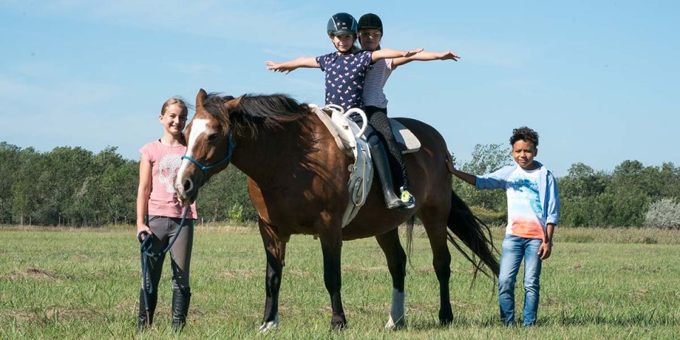 Kinder mit Pferd © Nicole Loewy